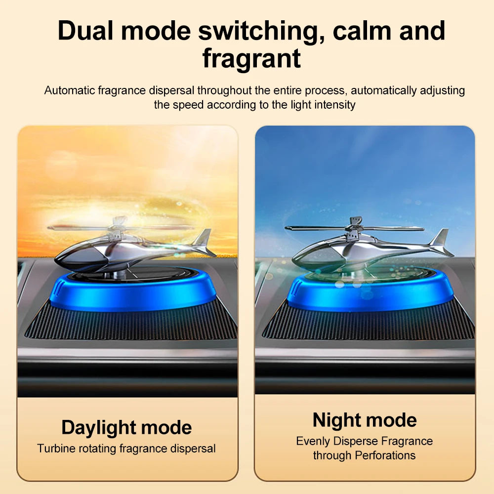 Solar Helicopter Air Freshener Diffuser