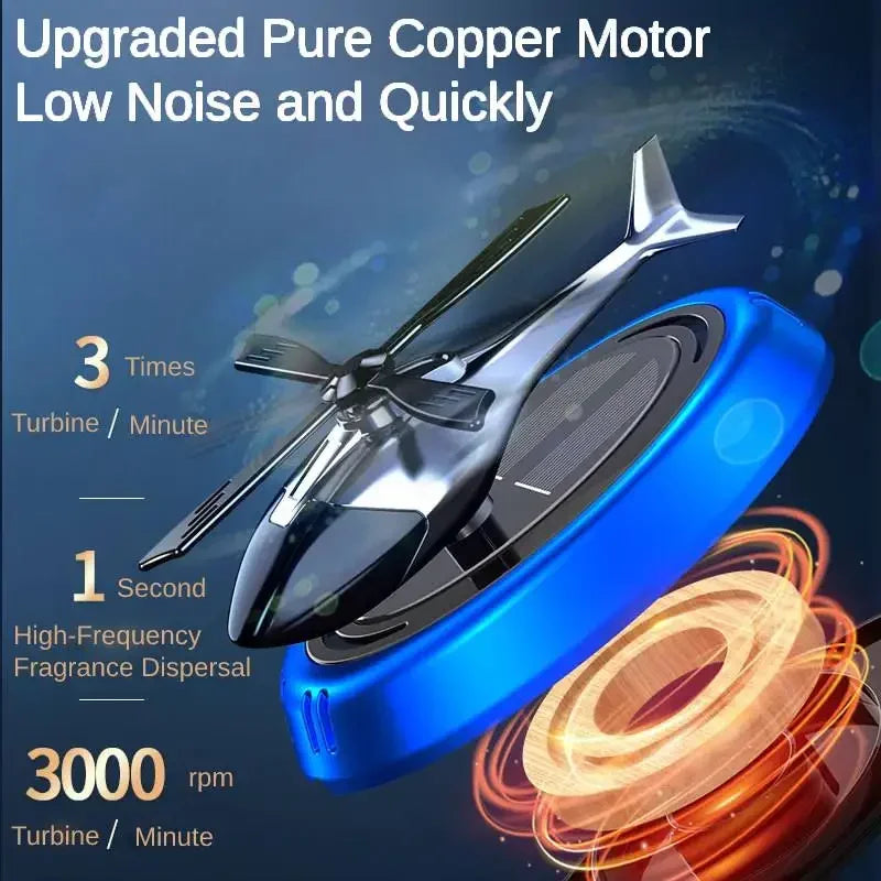 Solar Helicopter Air Freshener Diffuser