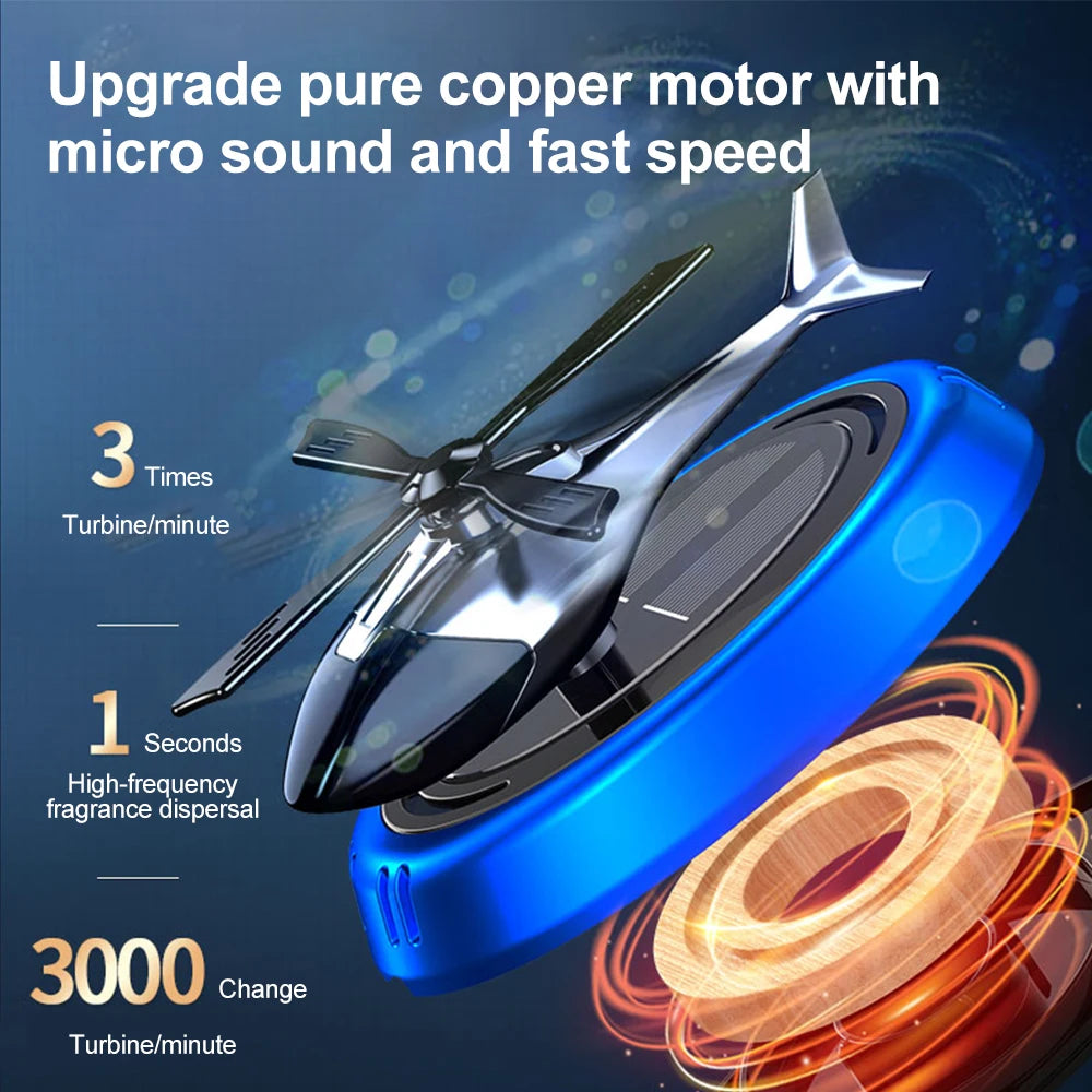 Solar Helicopter Air Freshener Diffuser